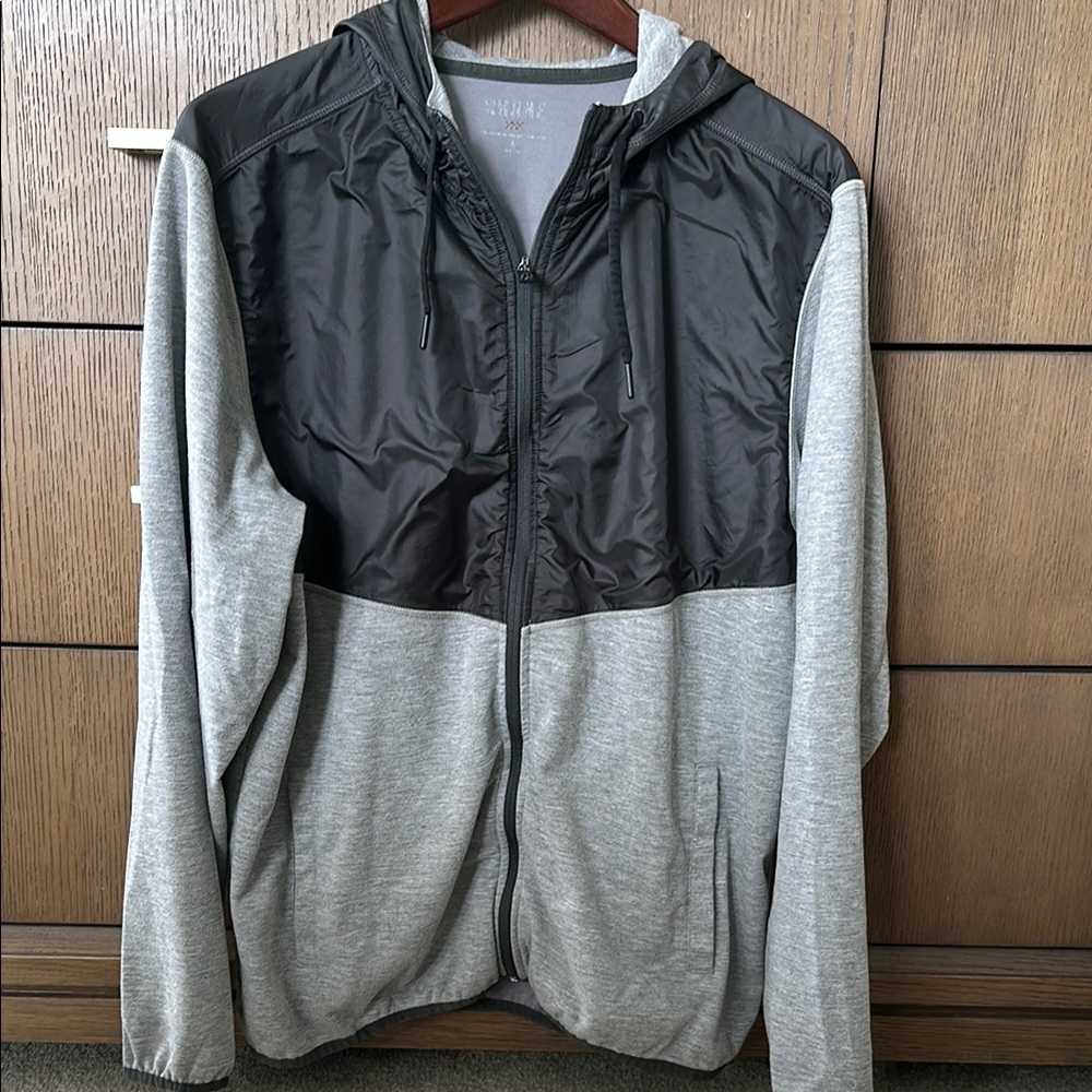 RHONE Black and Gray Windbreaker Jacket
